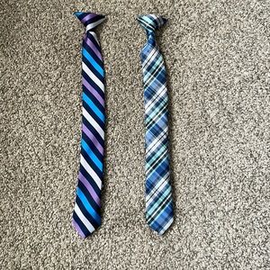 2 boys clip on ties